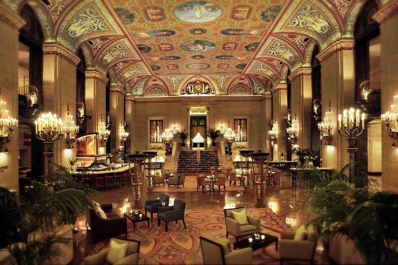 Lobby at Palmer House, a Hilton Hotel