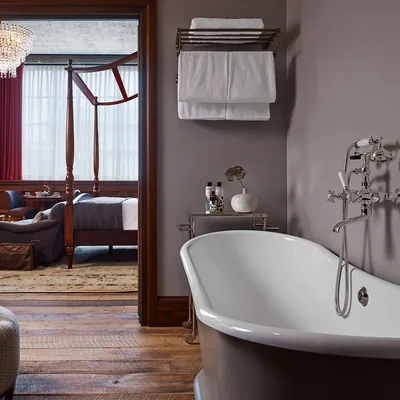 Guest room at Soho House Chicago