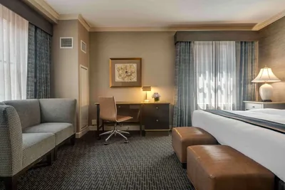 Guest room at The Whitehall Hotel