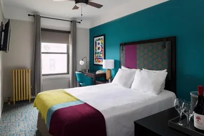 Guest room at City Suites Hotel