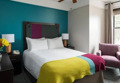 Guest room at City Suites Hotel
