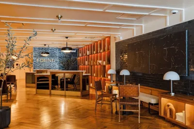 Lobby at FOUND Hotel Chicago River North