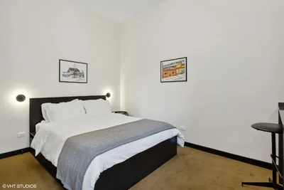 Guest room at Logan Square SRO Hotel