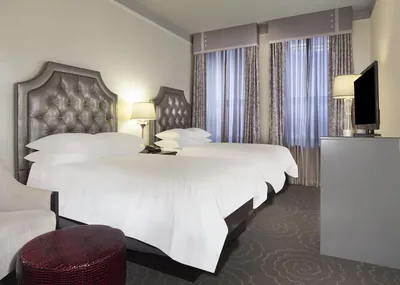 Guest room at The Silversmith Hotel