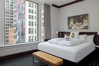 Guest room at Staypineapple, An Iconic Hotel, The Loop