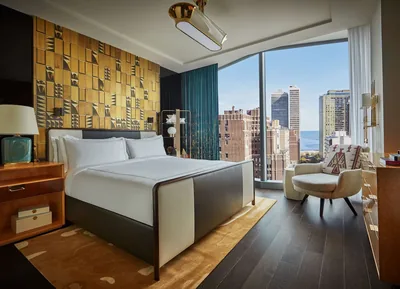 Guest room at Viceroy Chicago